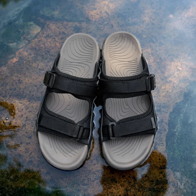 Harrison | Men's Velcro Strap Outdoor Sandals with Buckle Detail