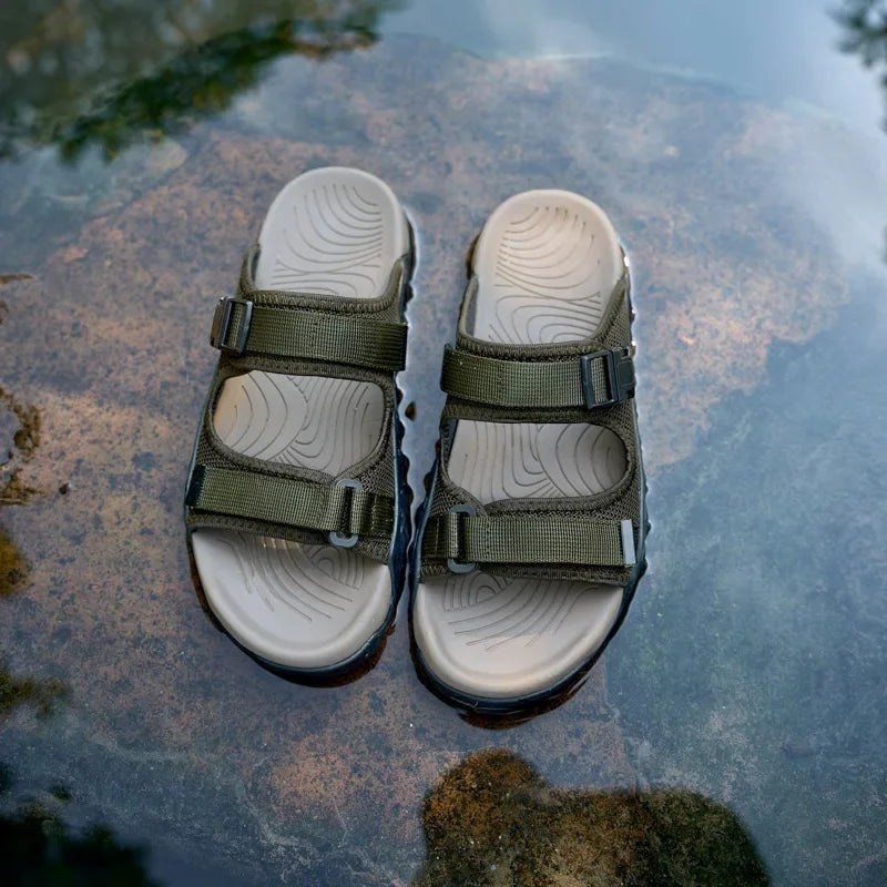 Harrison | Men's Velcro Strap Outdoor Sandals with Buckle Detail