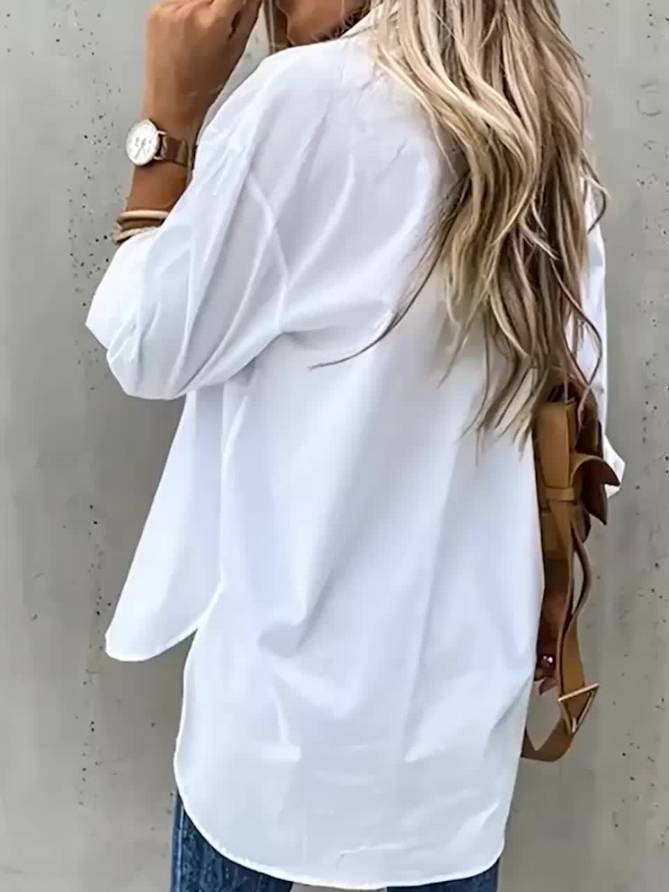 Isla | Relaxed Fit Button Up Shirt with Pockets