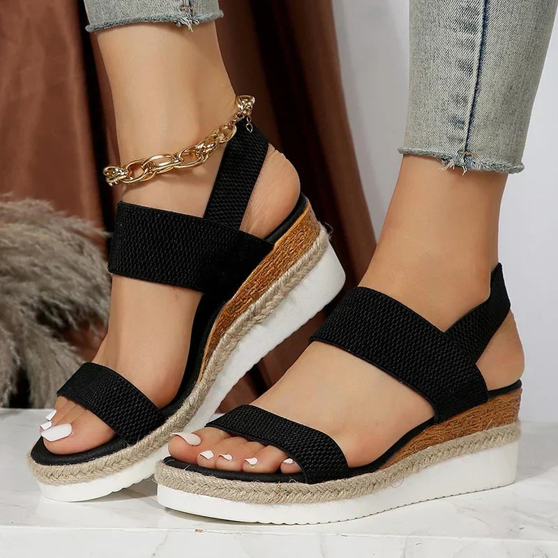 Isobel | Espadrille Platform Wedge Sandals