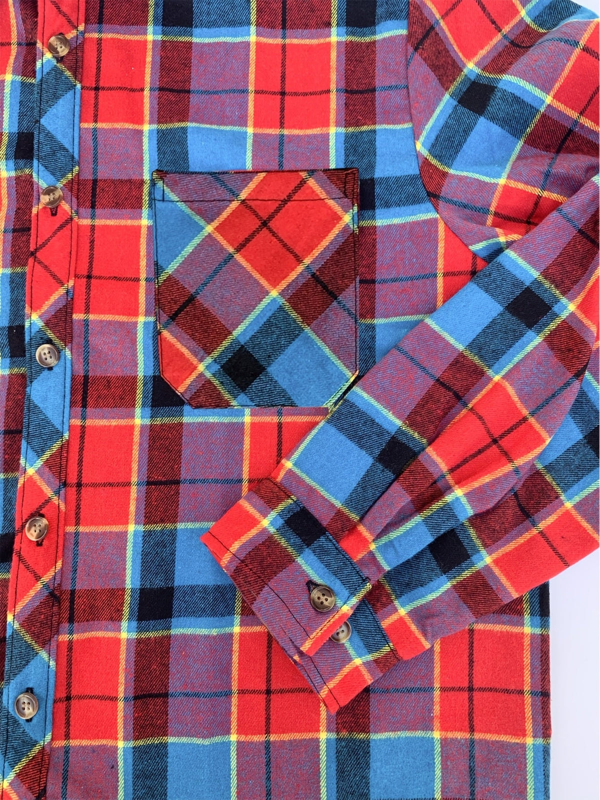 Phoebe | Plaid Button Up Shirt Oversized Long Sleeve