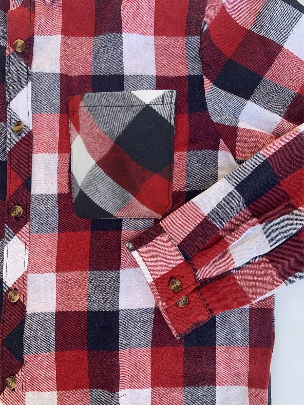 Phoebe | Plaid Button Up Shirt Oversized Long Sleeve