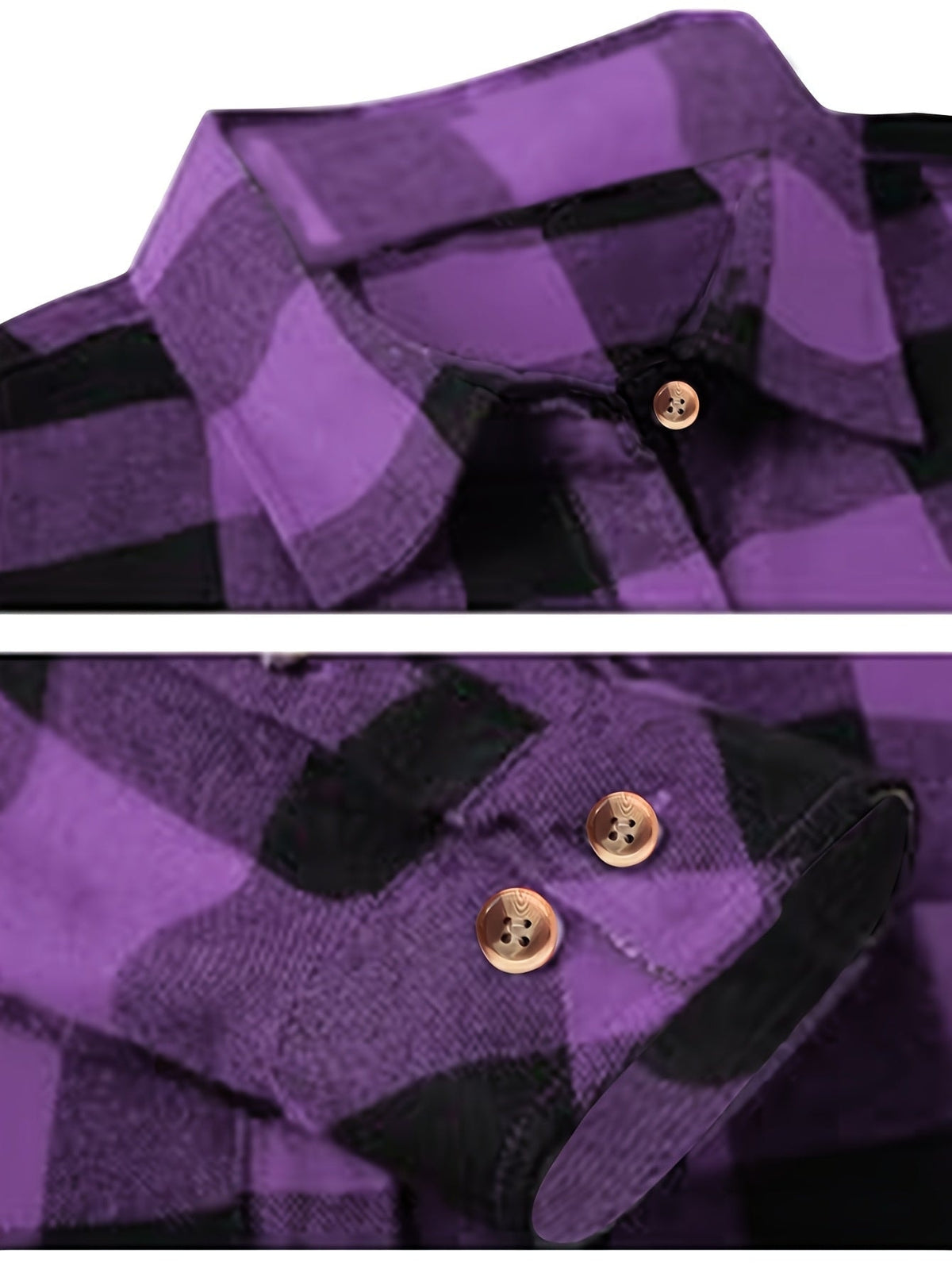 Phoebe | Plaid Button Up Shirt Oversized Long Sleeve