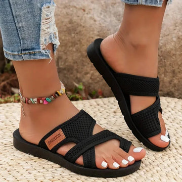 Estelle | Crisscross Open Toe Orthopedic Sandals