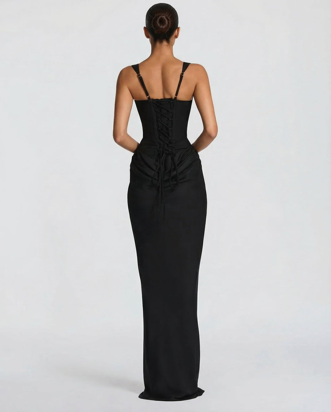 Florence | Corset Square Neck Maxi Dress