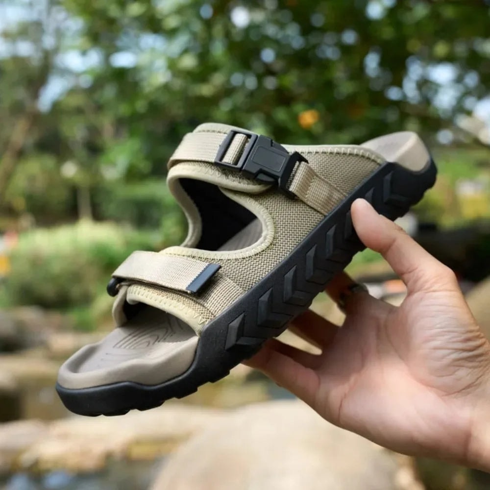Harrison | Men's Velcro Strap Outdoor Sandals with Buckle Detail