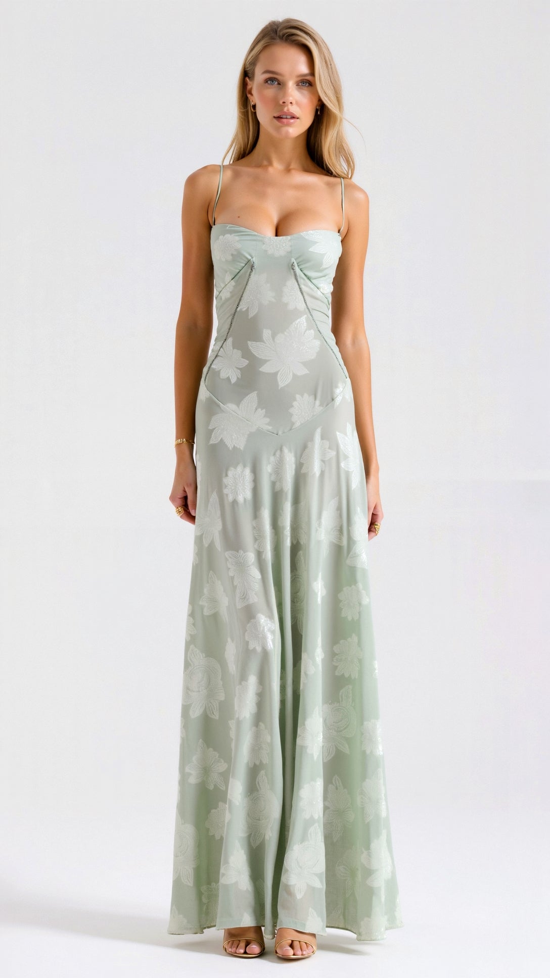 Georgia | Lace Corset Maxi Dress