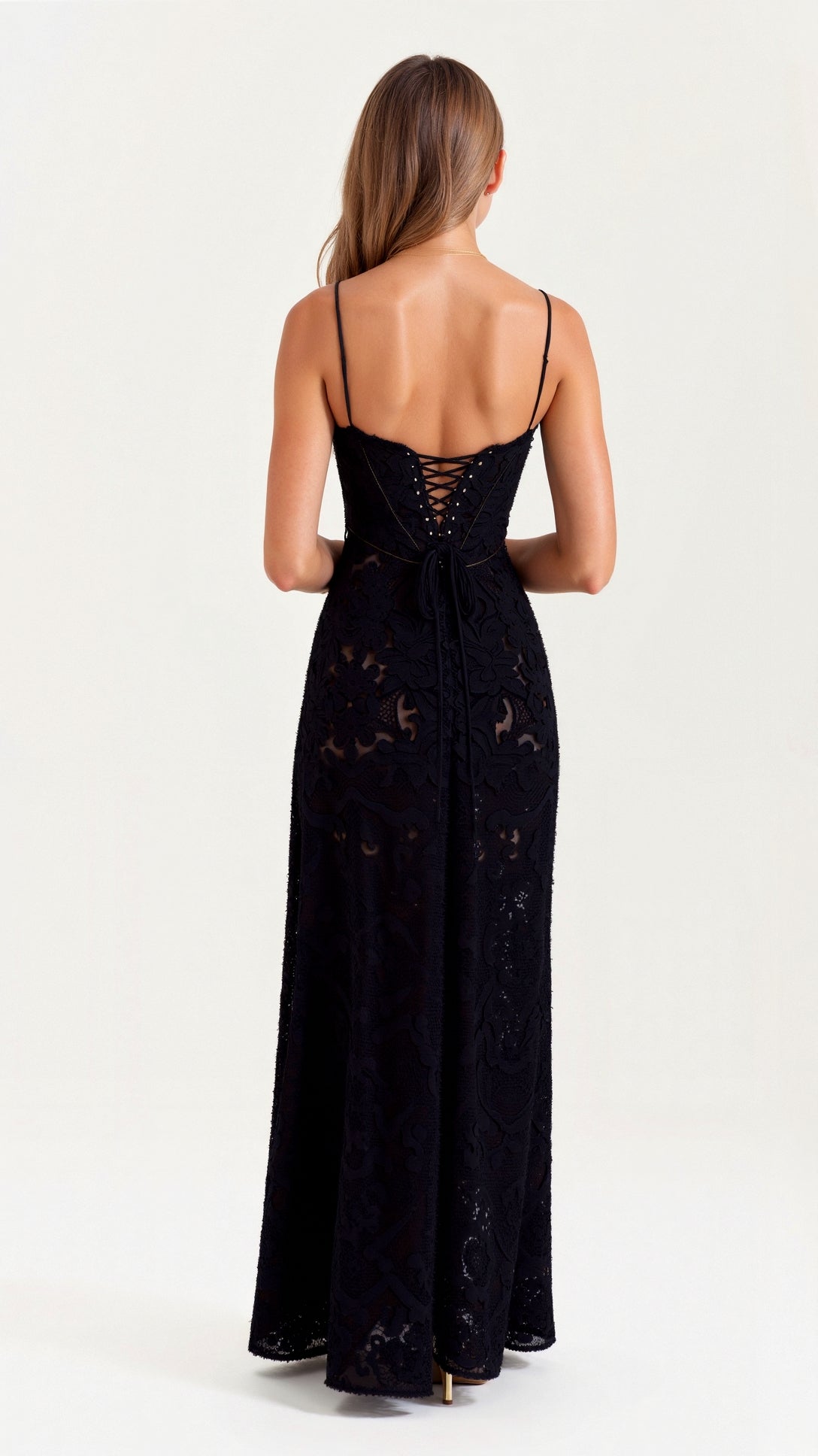 Georgia | Lace Corset Maxi Dress