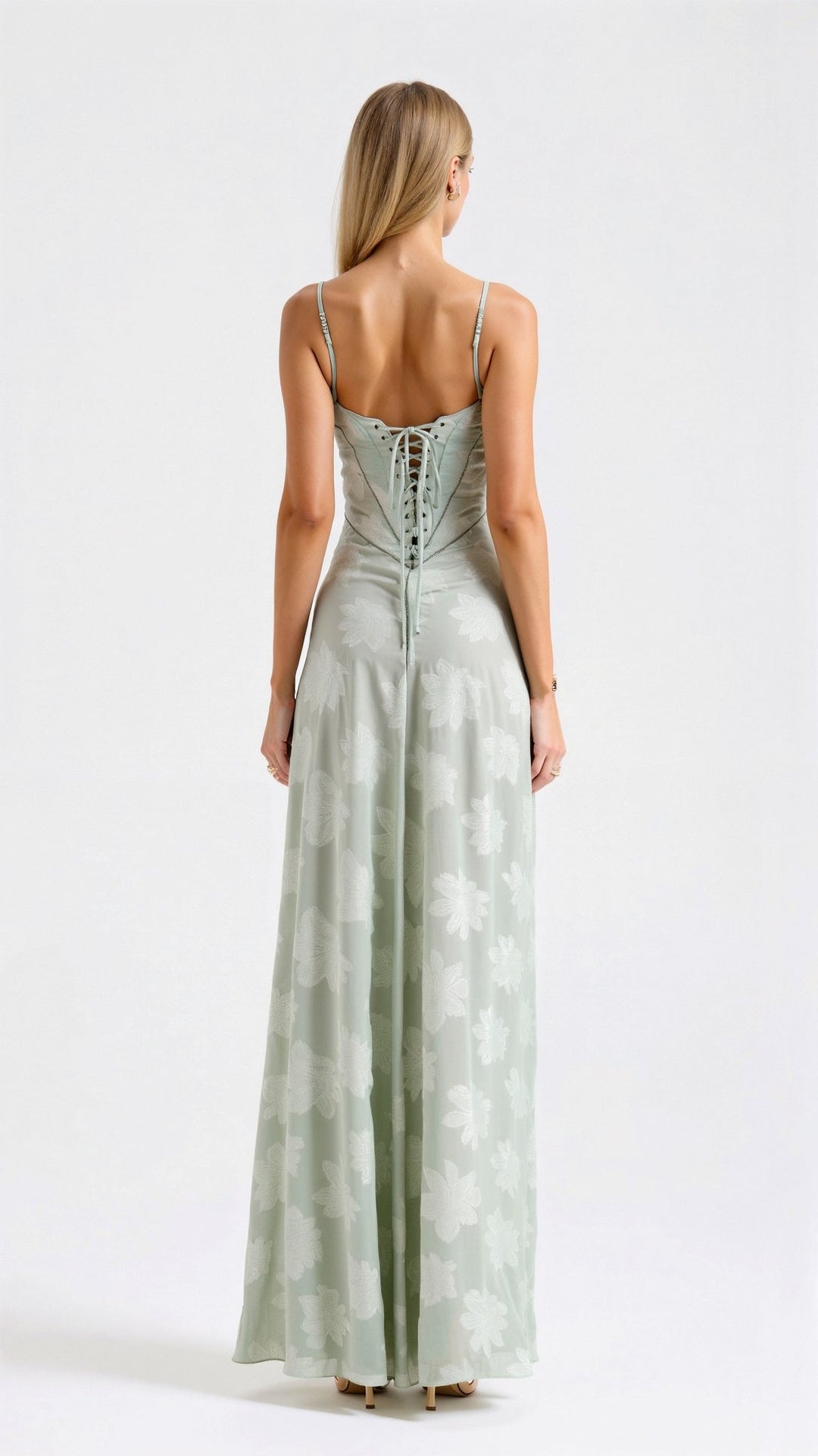 Georgia | Lace Corset Maxi Dress