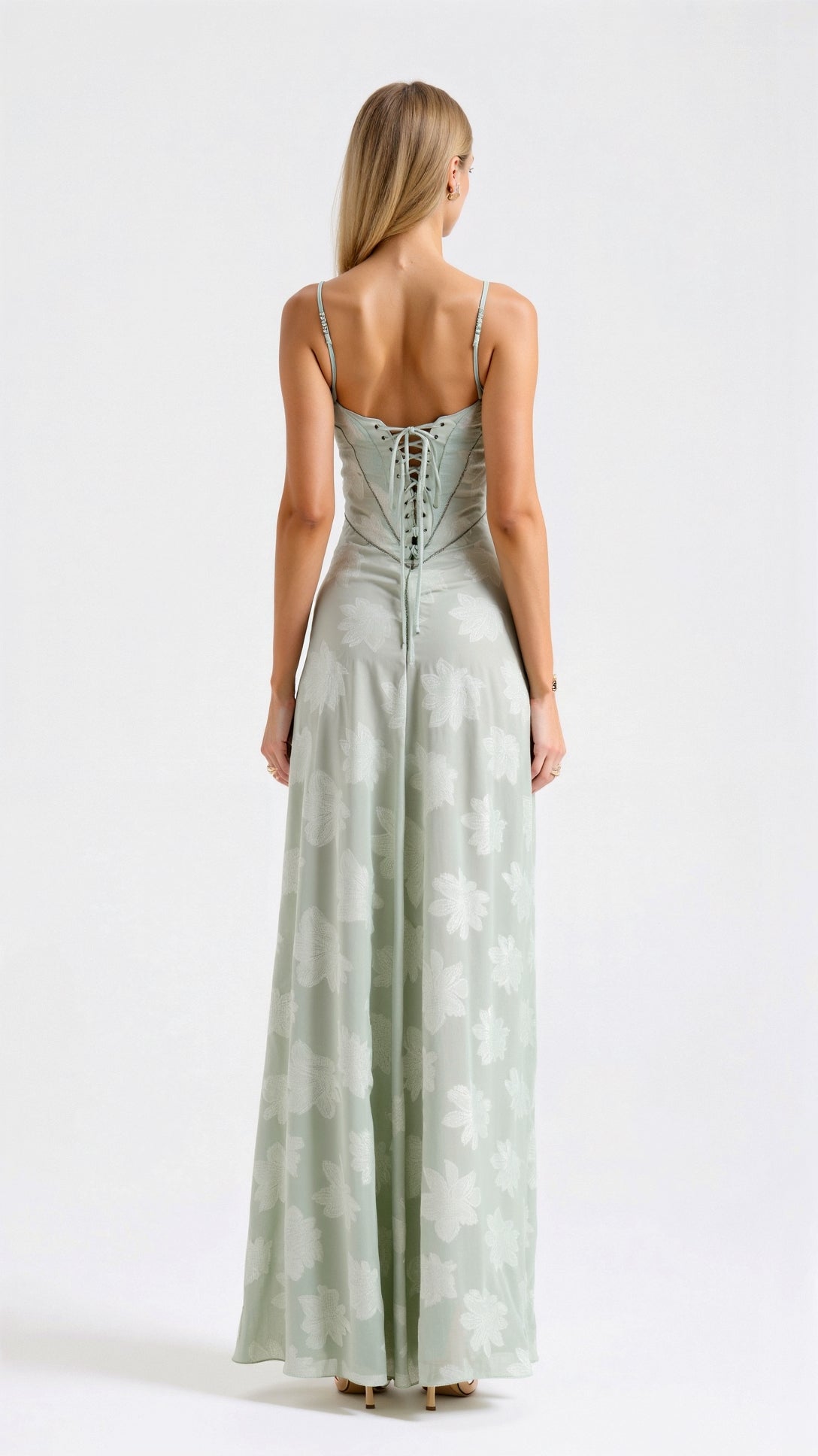 Georgia | Lace Corset Maxi Dress