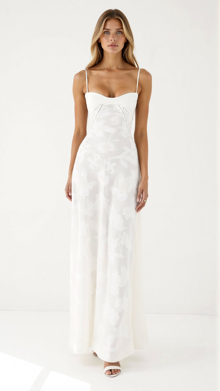 Georgia | Lace Corset Maxi Dress