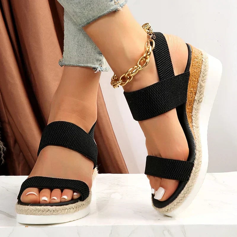 Isobel | Espadrille Platform Wedge Sandals