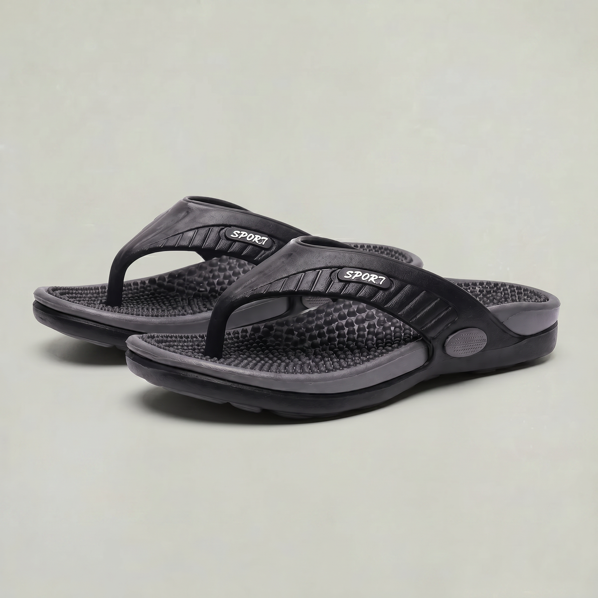 Harrison | Men's Textured Footbed Flip Flop Sandals
