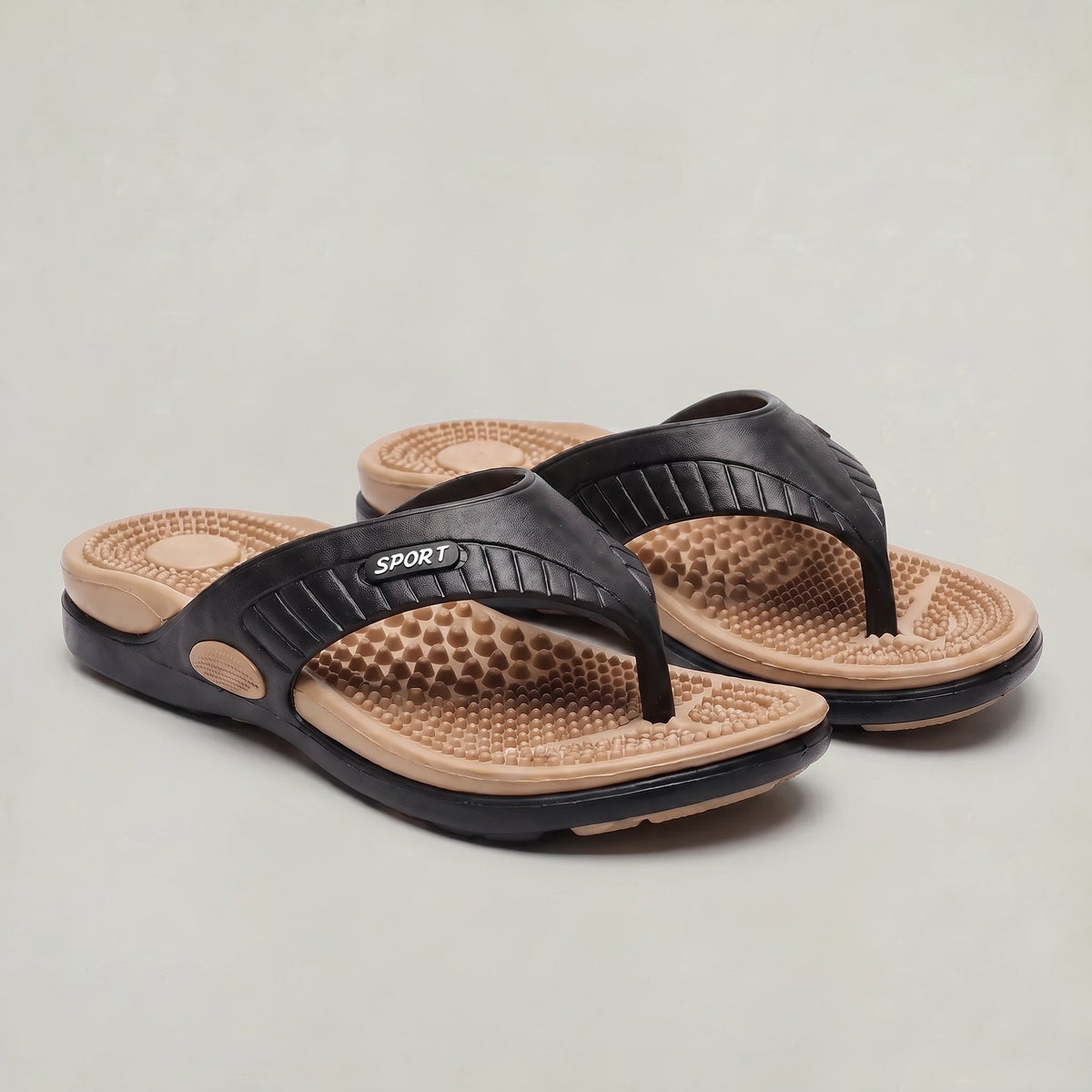 Harrison | Men's Textured Footbed Flip Flop Sandals
