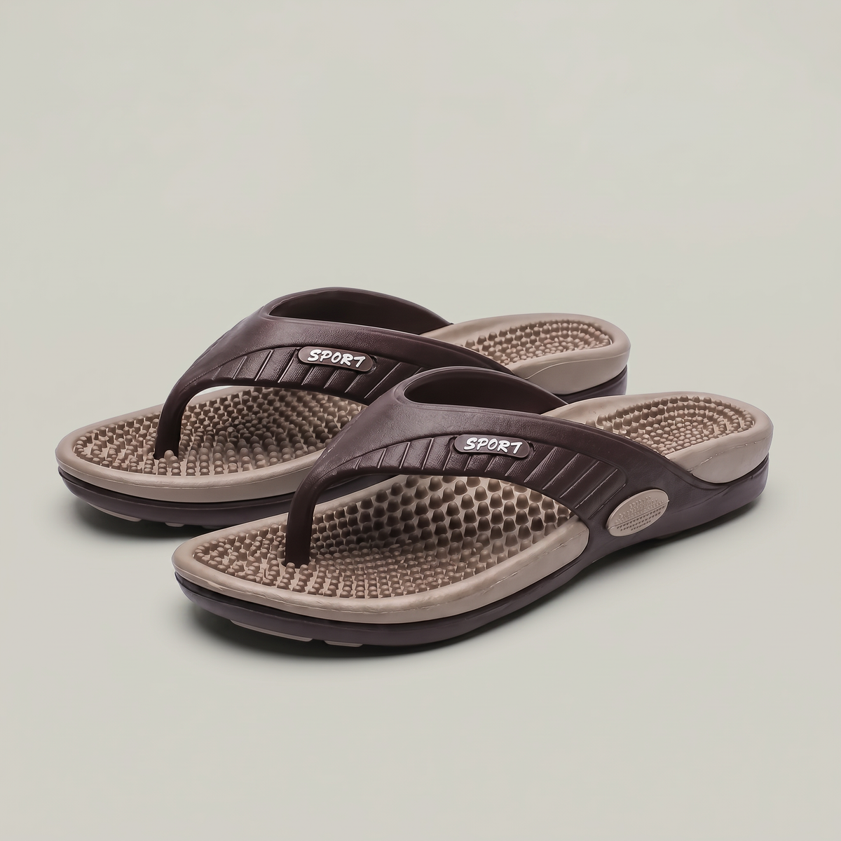 Harrison | Men's Textured Footbed Flip Flop Sandals