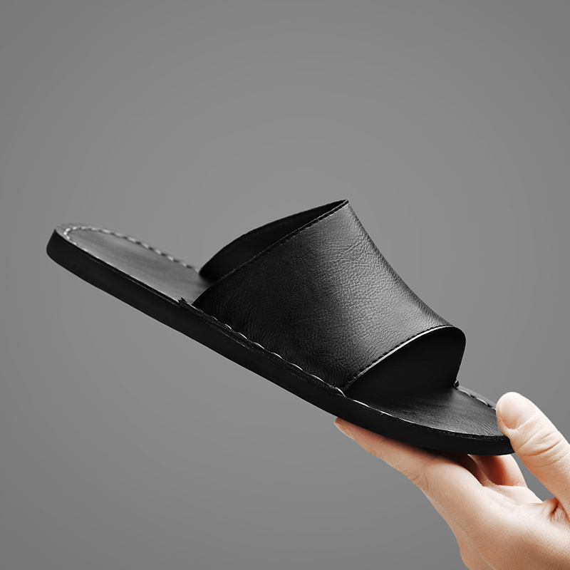 Harrison | Men's Leather Slide Sandals
