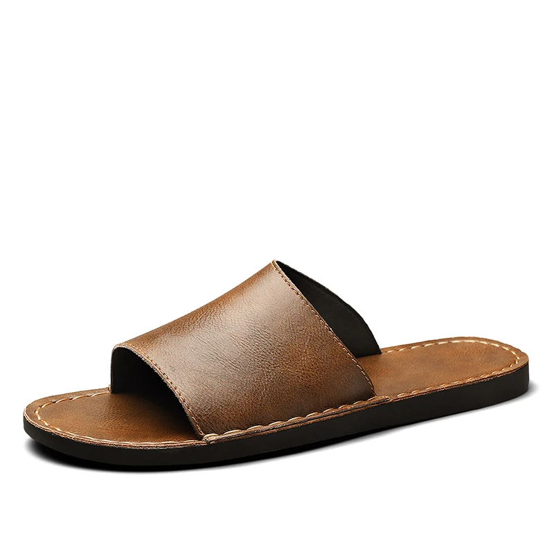 Harrison | Men's Leather Slide Sandals