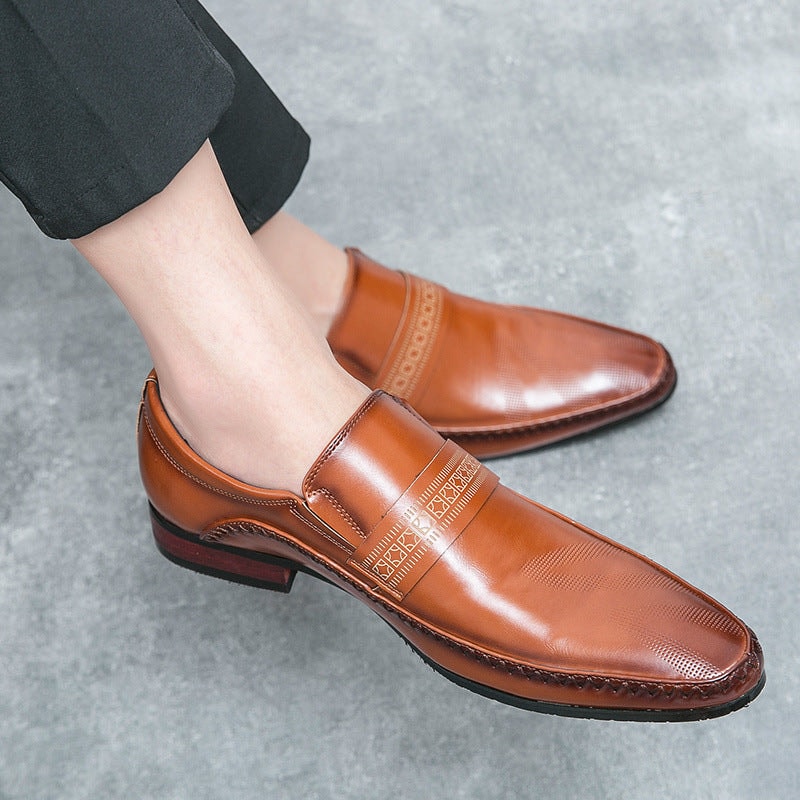 Harrison | Men's Pointed Toe Slip On Leather Loafers