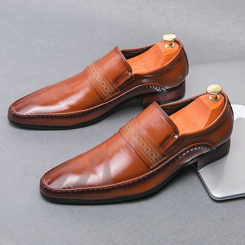 Harrison | Men's Pointed Toe Slip On Leather Loafers