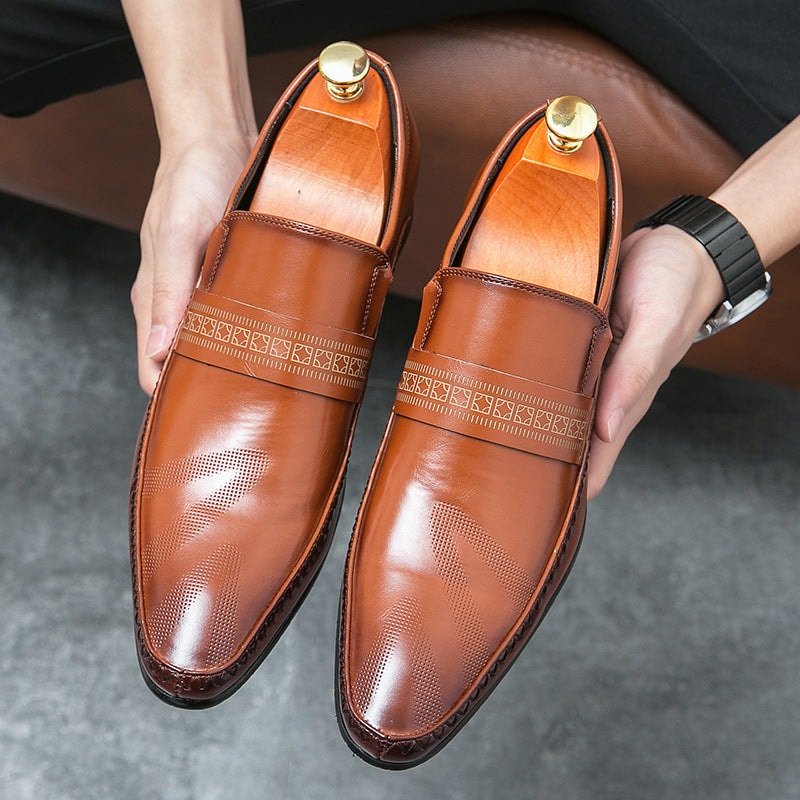 Harrison | Men's Pointed Toe Slip On Leather Loafers