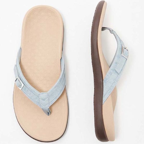Everly | Buckle Strap Orthopedic Thong Sandals