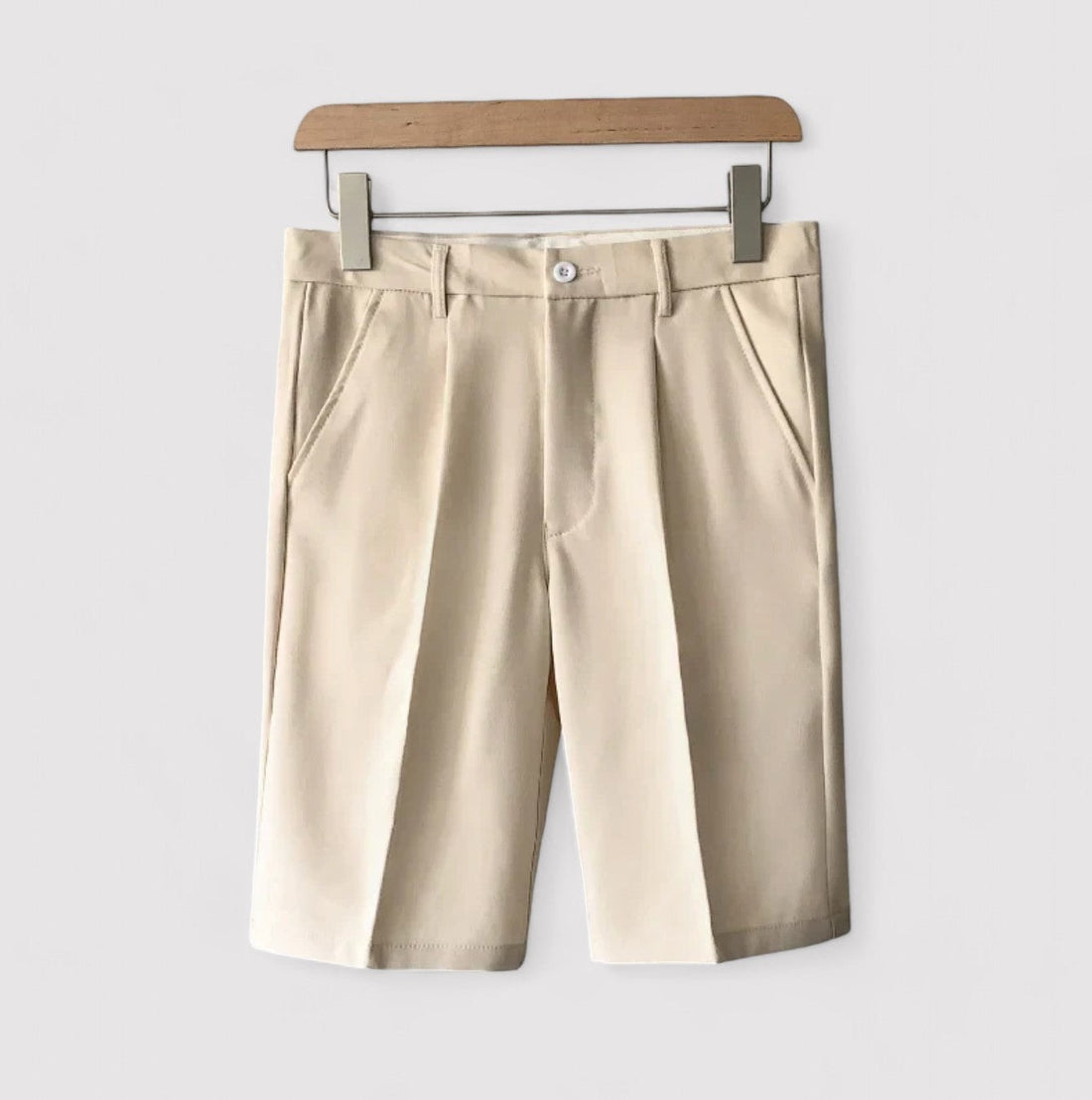Harrison | Men's Pleated Chino Shorts Slim Fit Smart Casual Summer Wear
