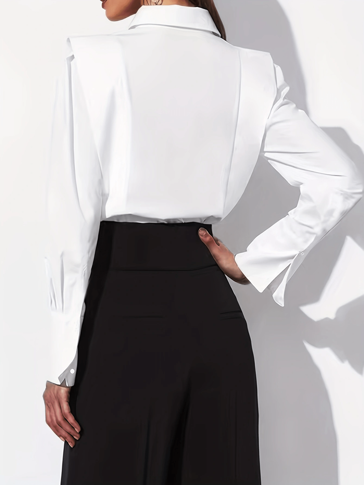 Willow | Structured Shoulder Button Up Shirt