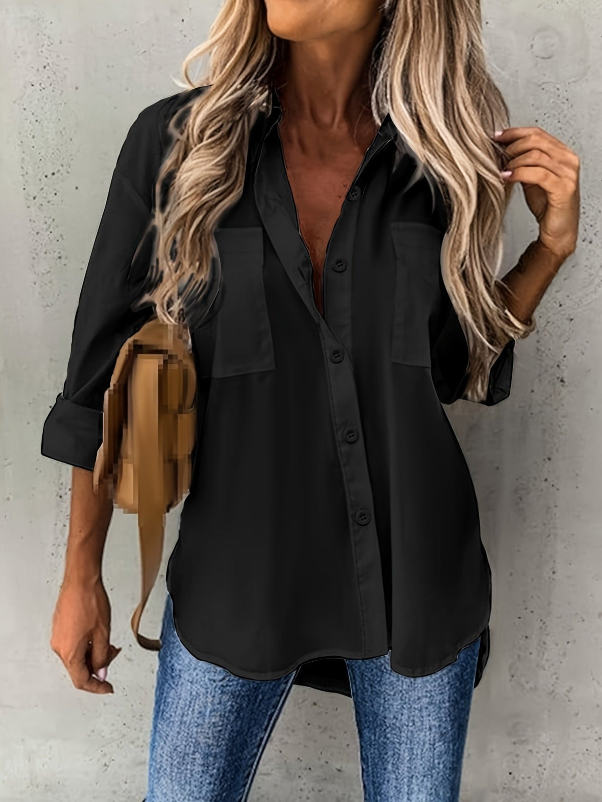 Isla | Relaxed Fit Button Up Shirt with Pockets