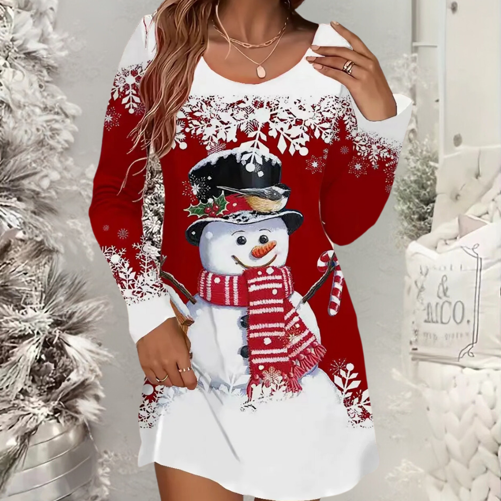 Brashine - Cheerful Christmas Dress for Ladies-XS-Nora Luxe