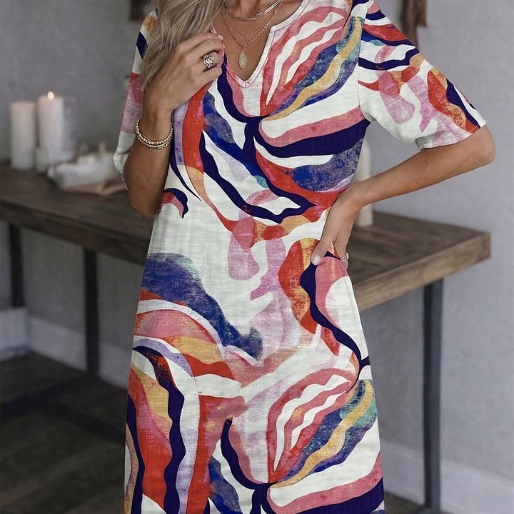 Ramona | Artful Print Shift Dress
