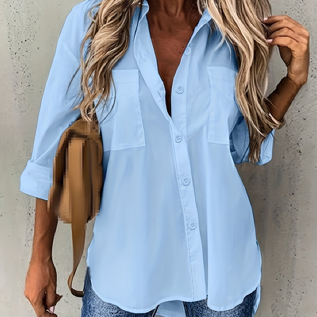 Isla | Relaxed Fit Button Up Shirt with Pockets