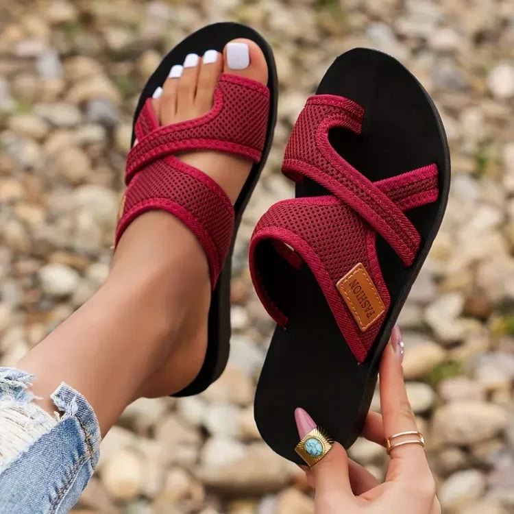 Estelle | Crisscross Open Toe Orthopedic Sandals