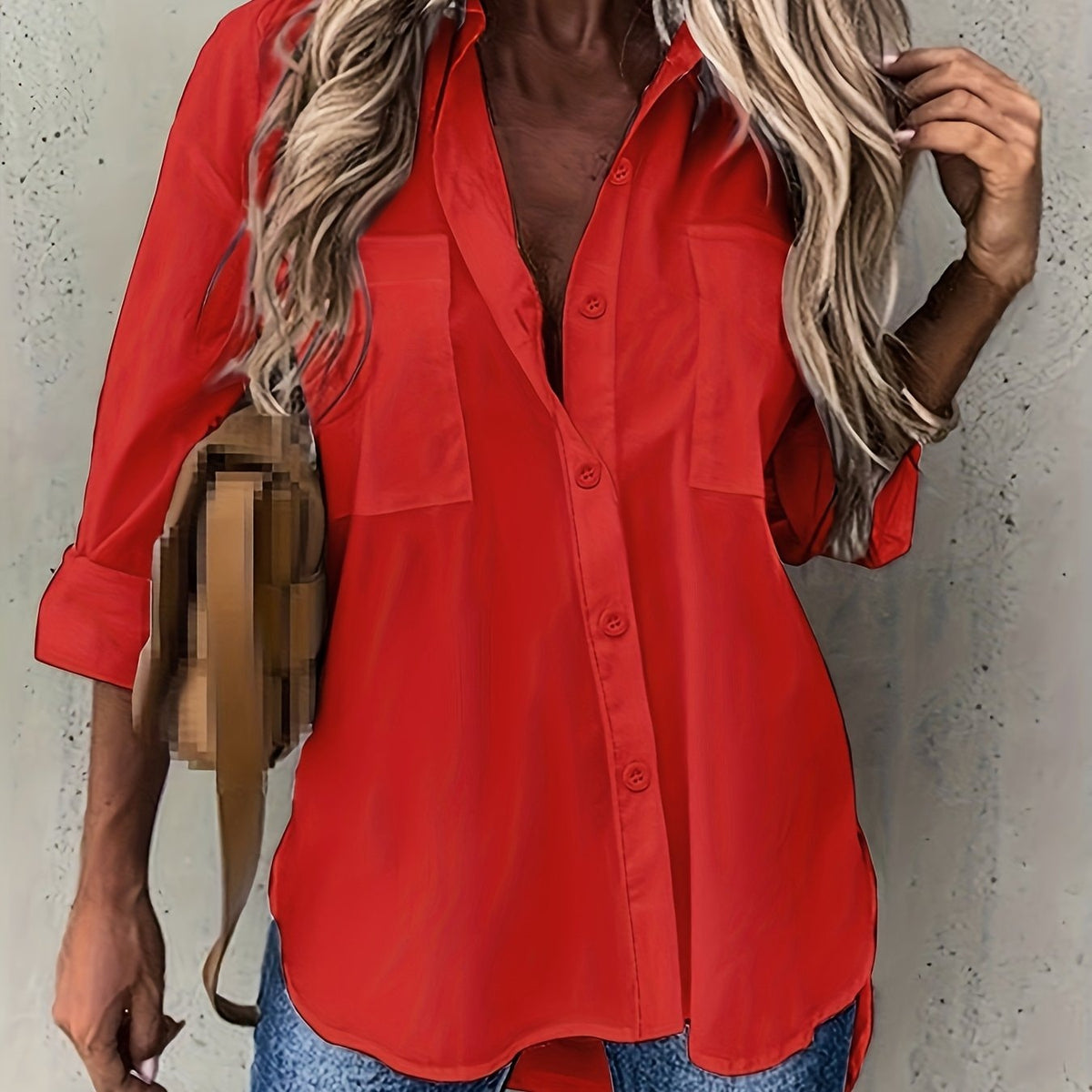 Isla | Relaxed Fit Button Up Shirt with Pockets