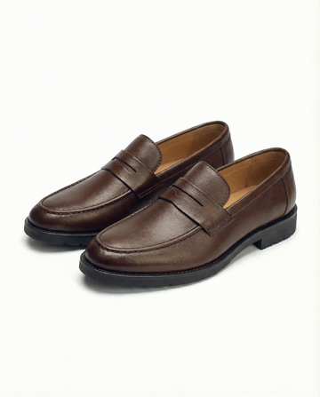 Harrison | Men's Leather Penny Loafers Classic Slip On