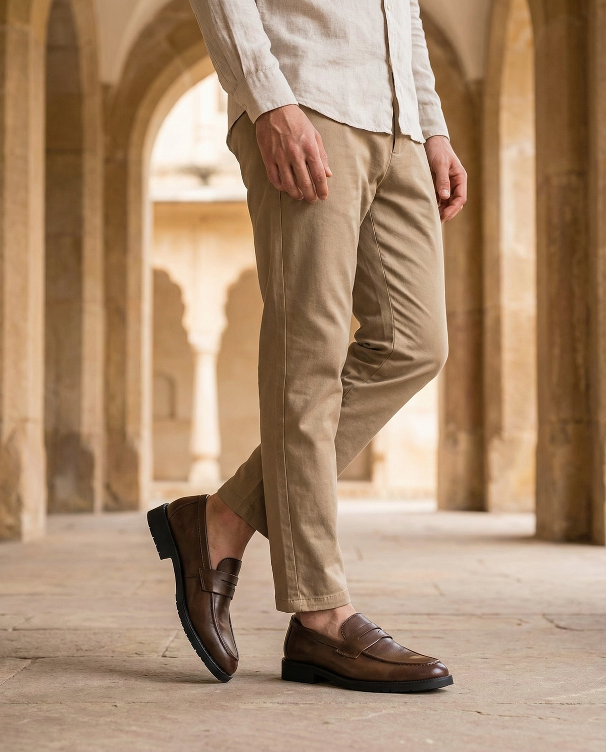 Harrison | Men's Leather Penny Loafers Classic Slip On
