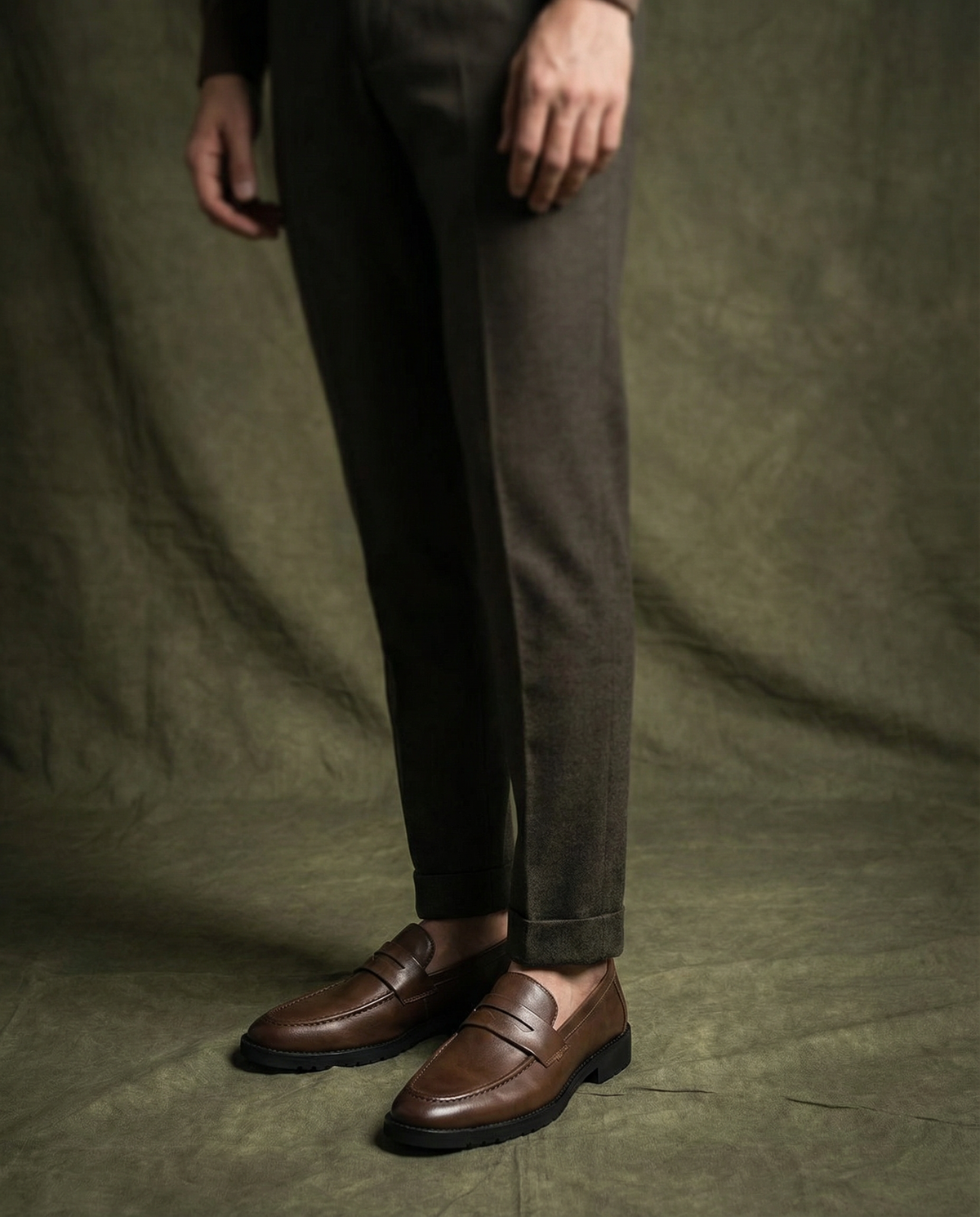 Harrison | Men's Leather Penny Loafers Classic Slip On