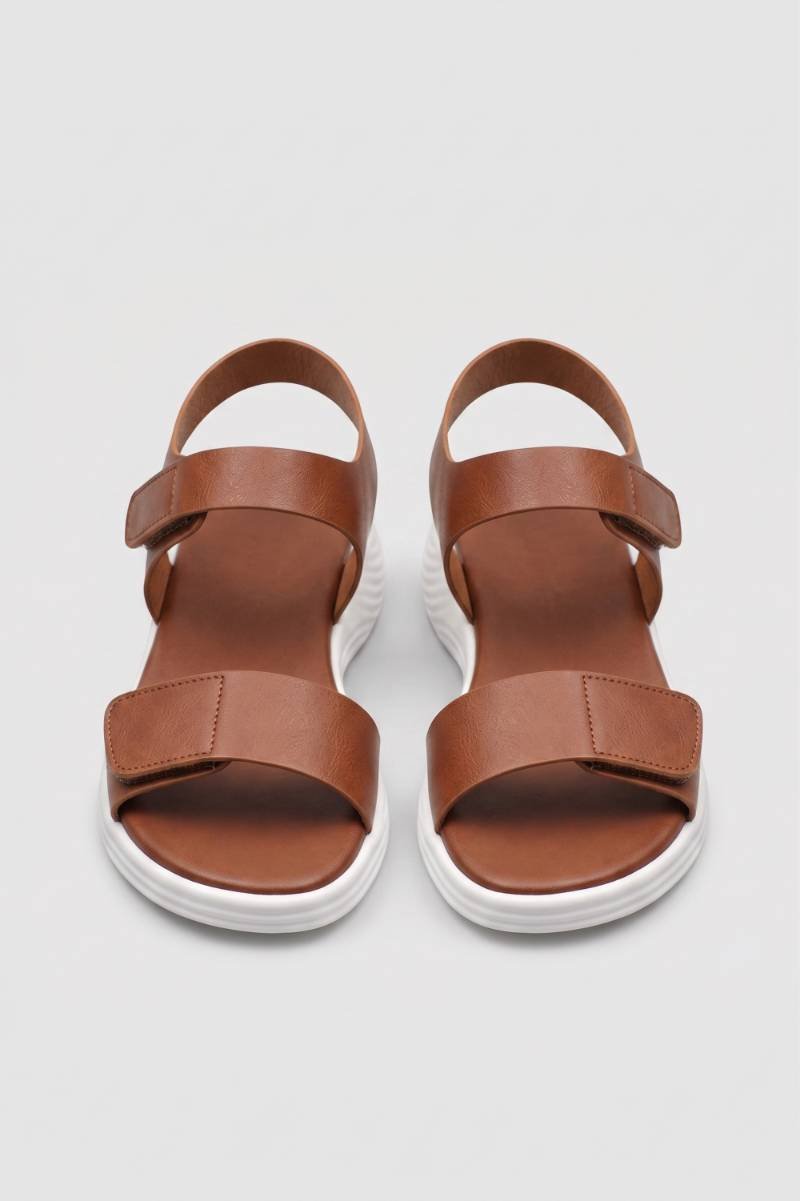Maya | Velcro Strap Platform Sandals With Open Toe