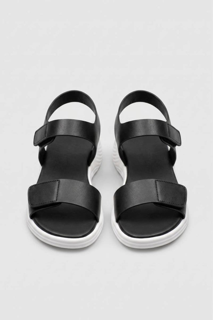 Maya | Velcro Strap Platform Sandals With Open Toe