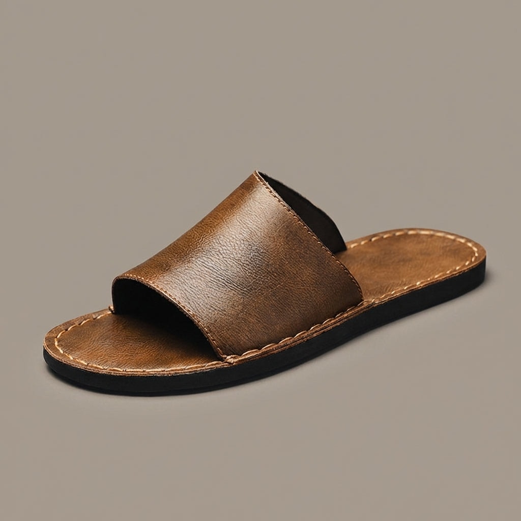 Harrison | Men's Leather Slide Sandals