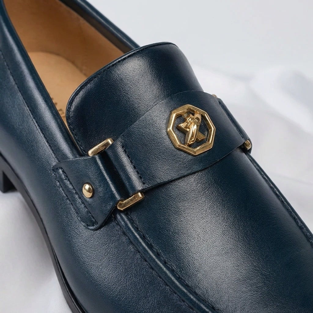 Harrison | Men's Leather Buckle Loafers Slip On Dress Shoes
