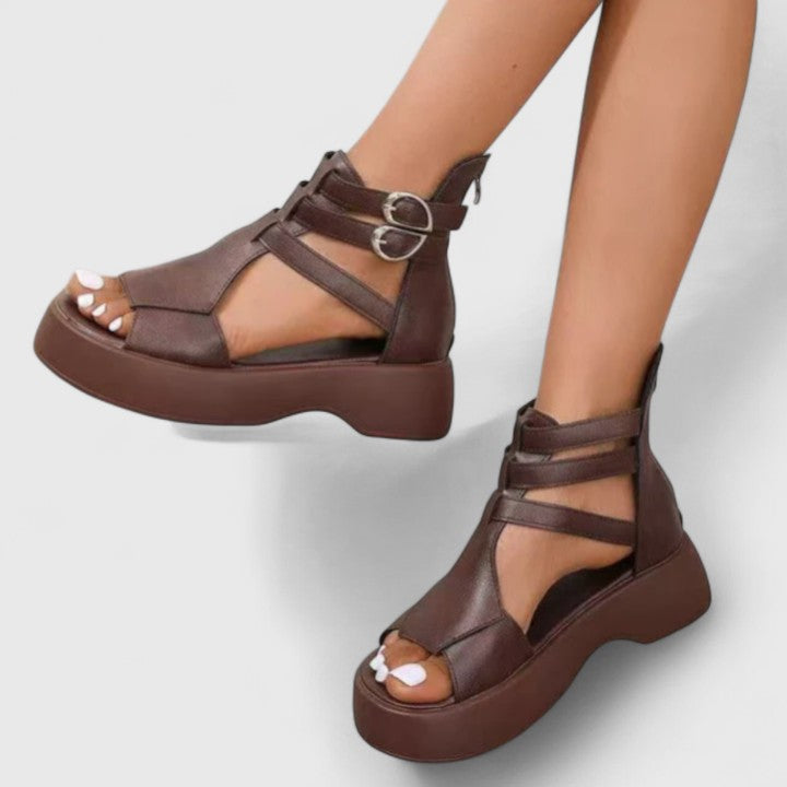Ruby | Ankle Strap Platform Sandals