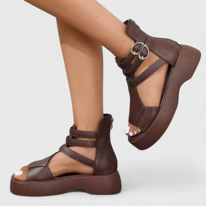 Ruby | Ankle Strap Platform Sandals