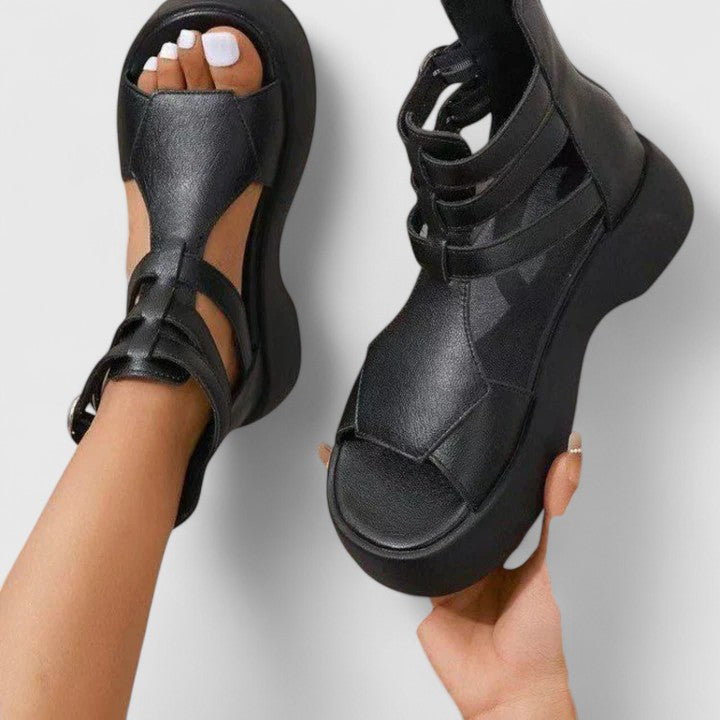 Ruby | Ankle Strap Platform Sandals