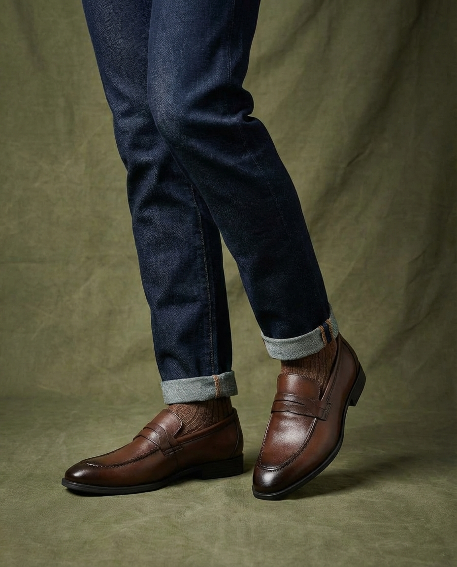 Harrison | Men's Leather Penny Loafers