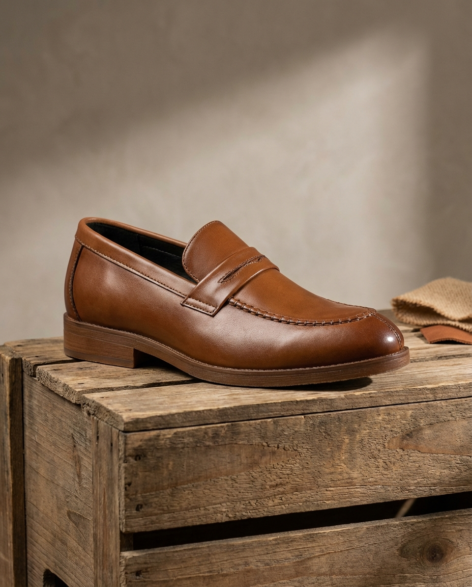 Harrison | Men's Leather Penny Loafers